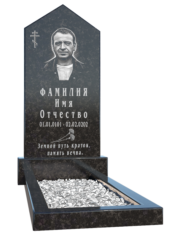 Резной памятник из гранита