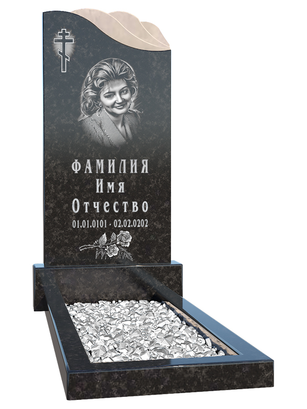 Резной Гранитный памятник для женщины