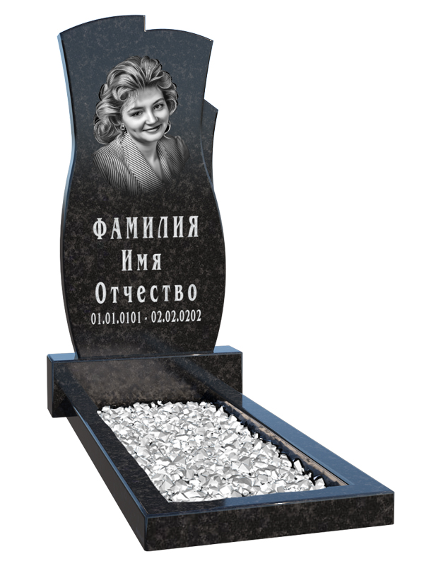 Памятник из гранита в форме тюльпана